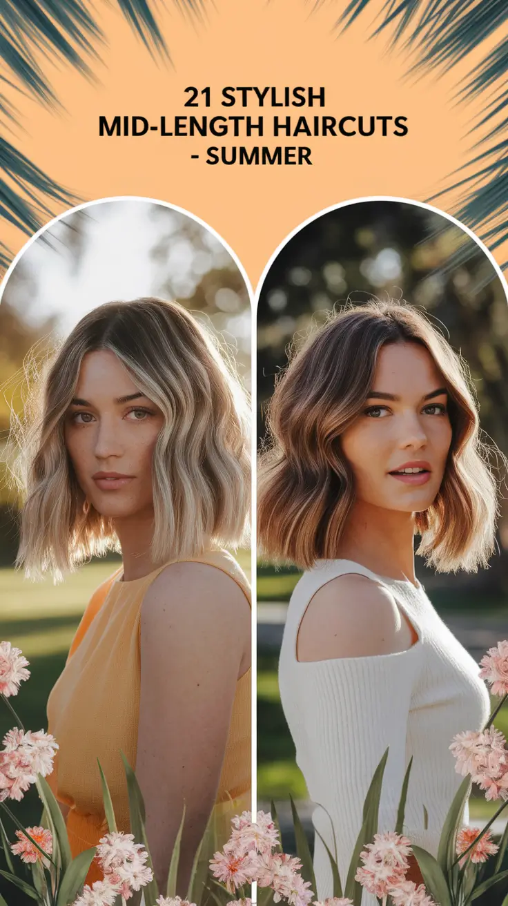 Stylish Mid-Length Haircuts for a Fresh Summer 2025 Look