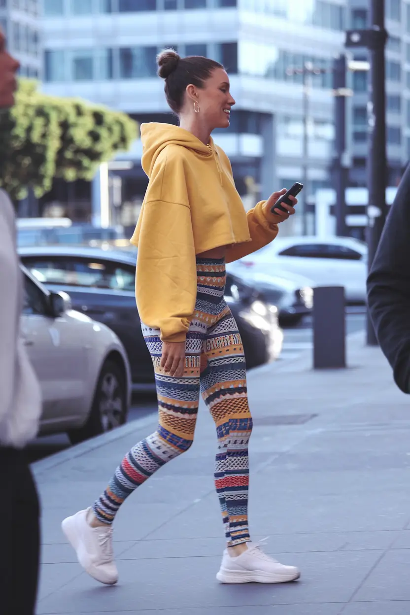 Summer Outfits With Leggings and Joggers Sunny Knit Vibes for City Strolls
