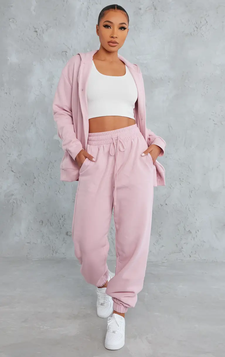 Summer Outfits With Leggings and Joggers Blush Pink with Chill Girl Energy