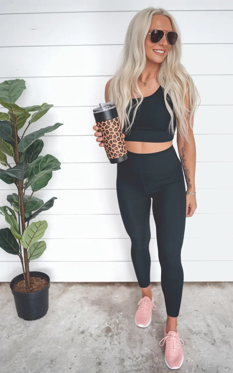 Summer Outfits With Leggings and Joggers All Black, All Function