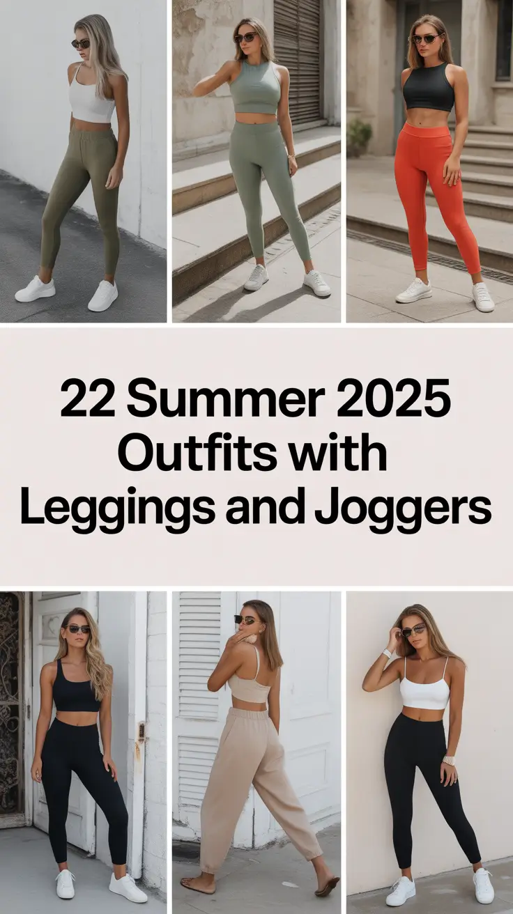 Summer 2025 Outfits With Leggings and Joggers That Are Cute, Comfy, and So Easy to Wear