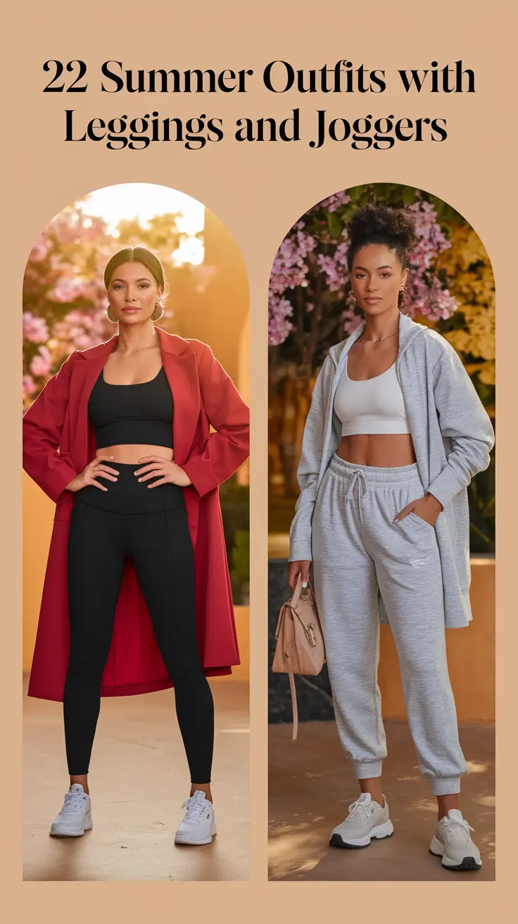 Summer 2025 Outfits With Leggings and Joggers That Are Cute, Comfy, and So Easy to Wear
