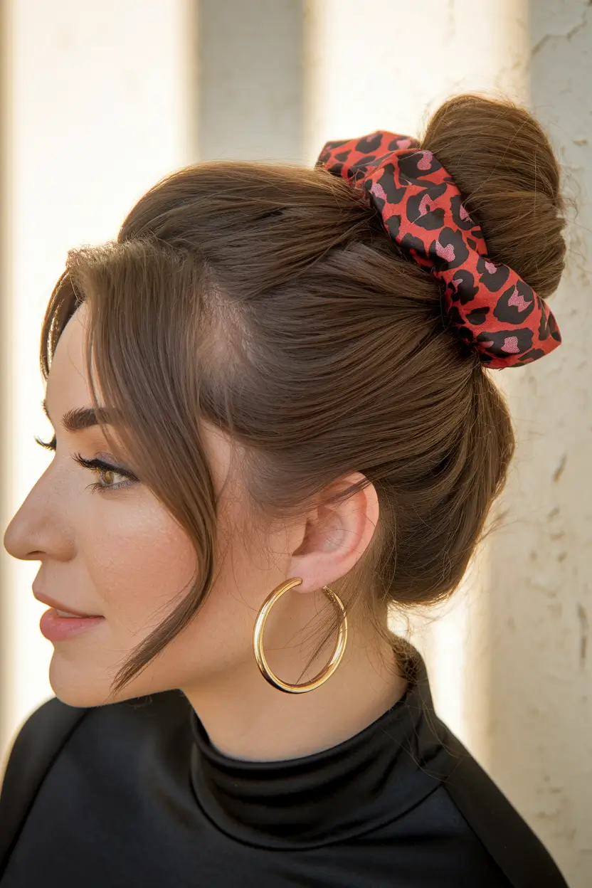 summer hairstyles buns messy hair