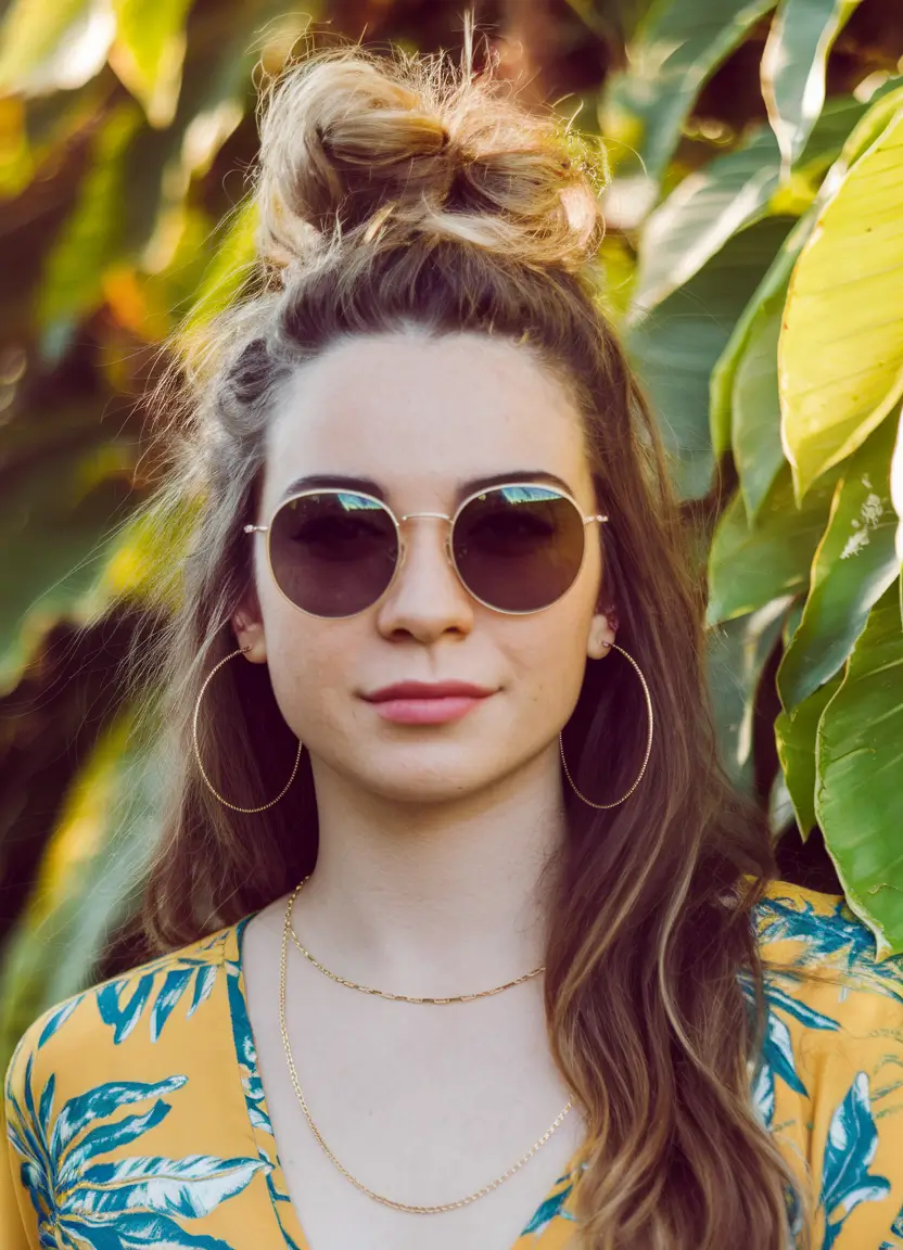 cute summer buns easy hairstyles
