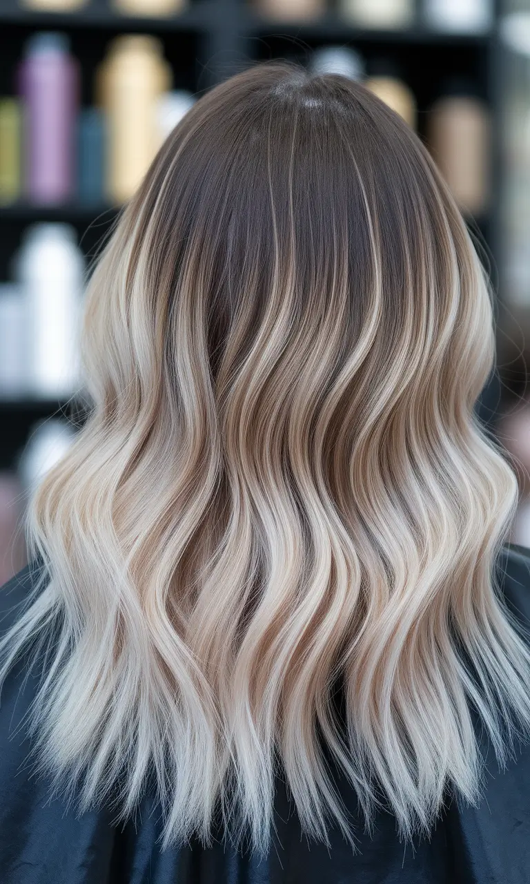 summer ombre hair color ideas Rooted Blonde with Champagne Melt