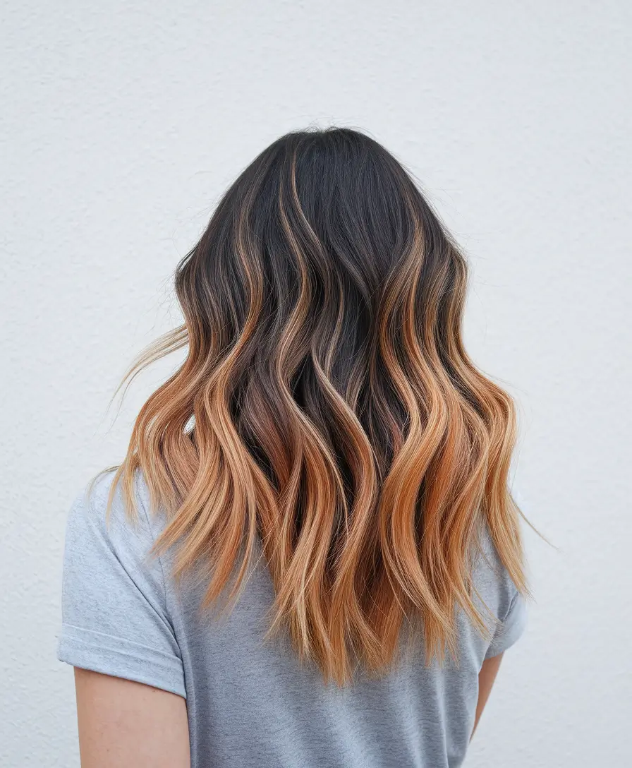 summer ombre hair color ideas Golden Flame Ombre for a Bronzed Effect