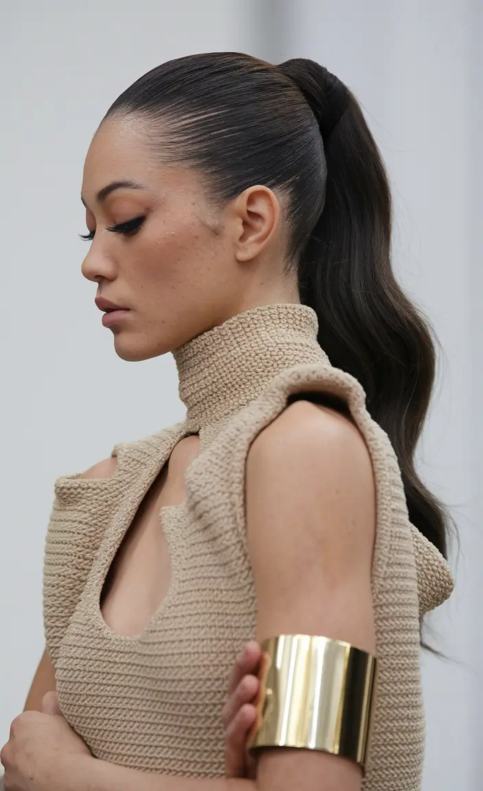 summer ponytail hairstyles 2025 Effortless Curly Ponytail