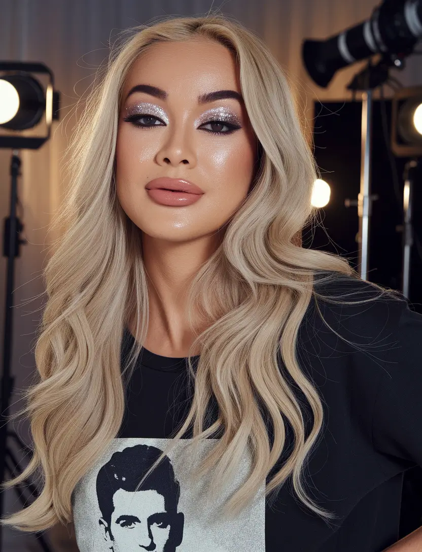 simple summer hairstyle glam waves