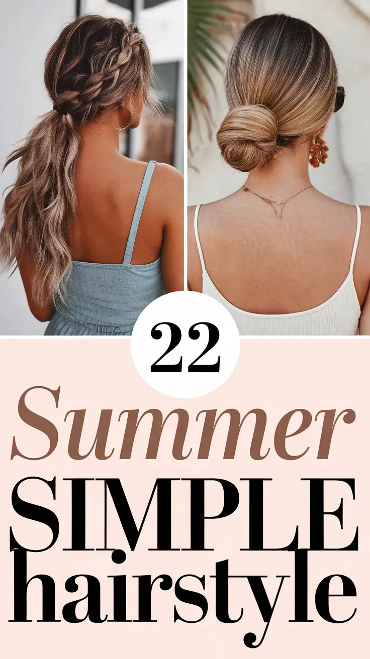 Summer Simple Hairstyle 2025: 15 Cute & Easy Looks for Beach Days and Beyond