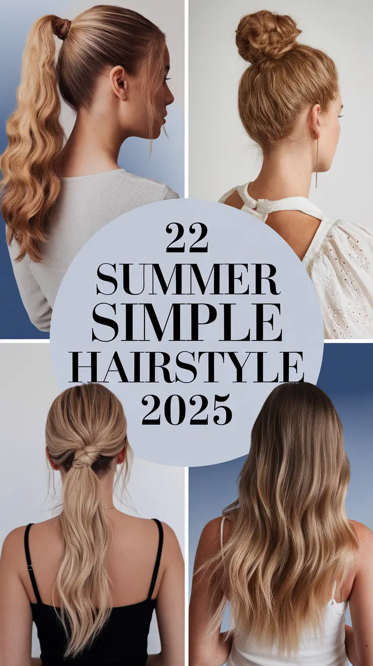 Summer Simple Hairstyle 2025: 15 Cute & Easy Looks for Beach Days and Beyond