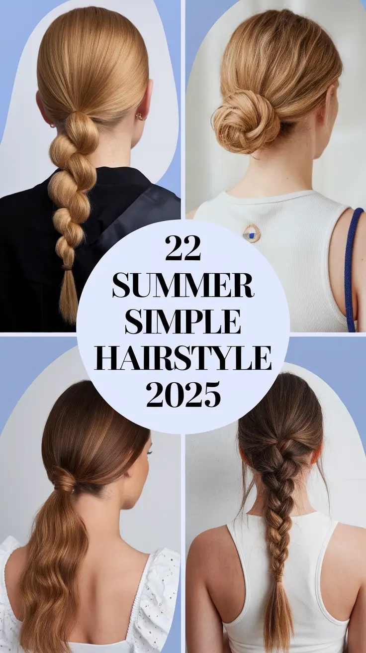 Summer Simple Hairstyle 2025: 15 Cute & Easy Looks for Beach Days and Beyond