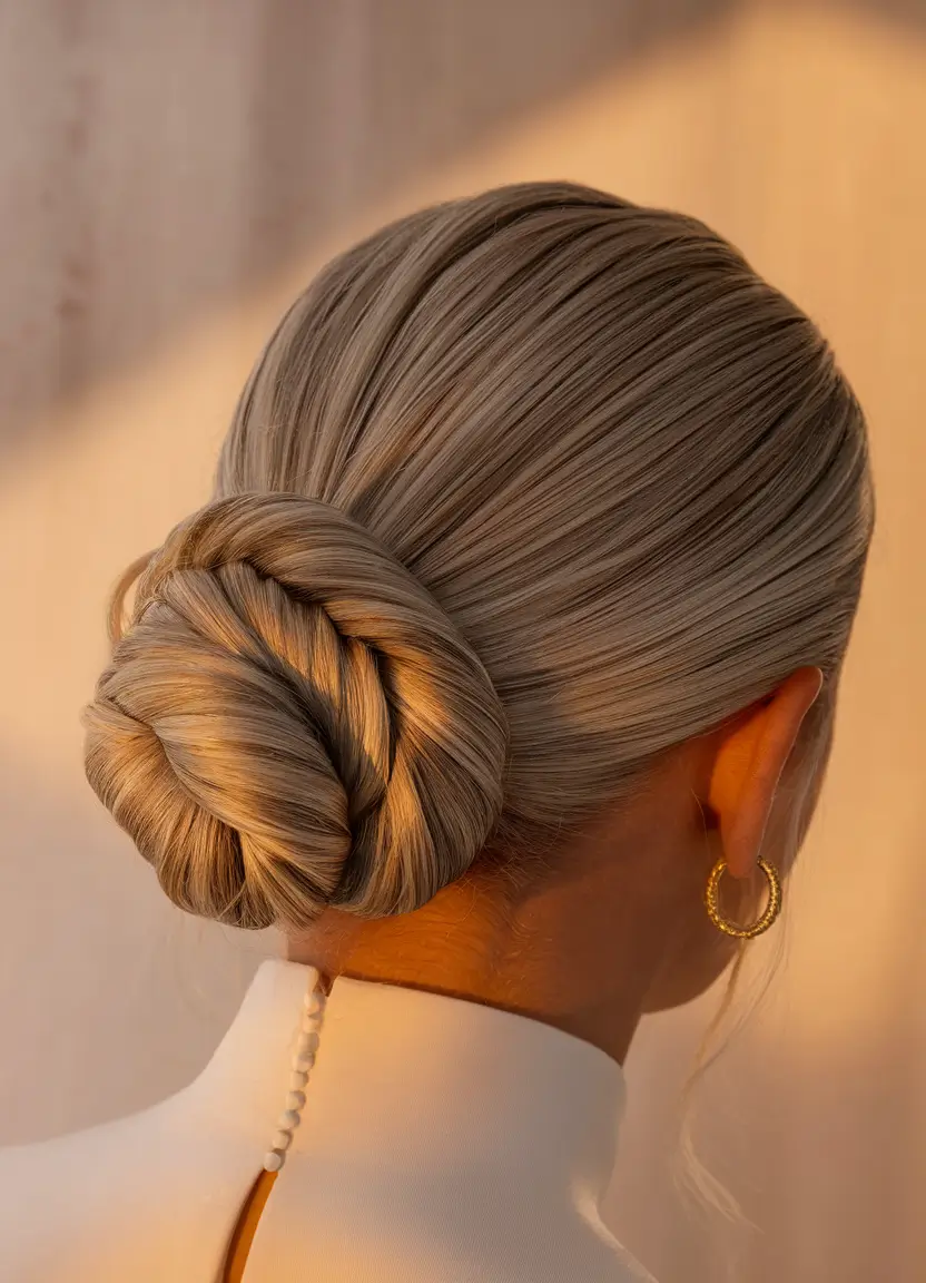 summer updo hairstyles 2025 Twisted Braided Bun