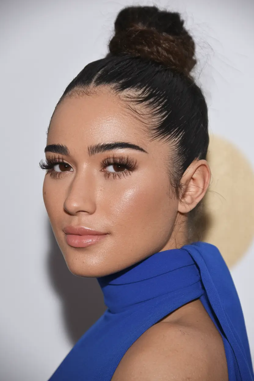 summer updo hairstyles 2025 Sleek High Bun