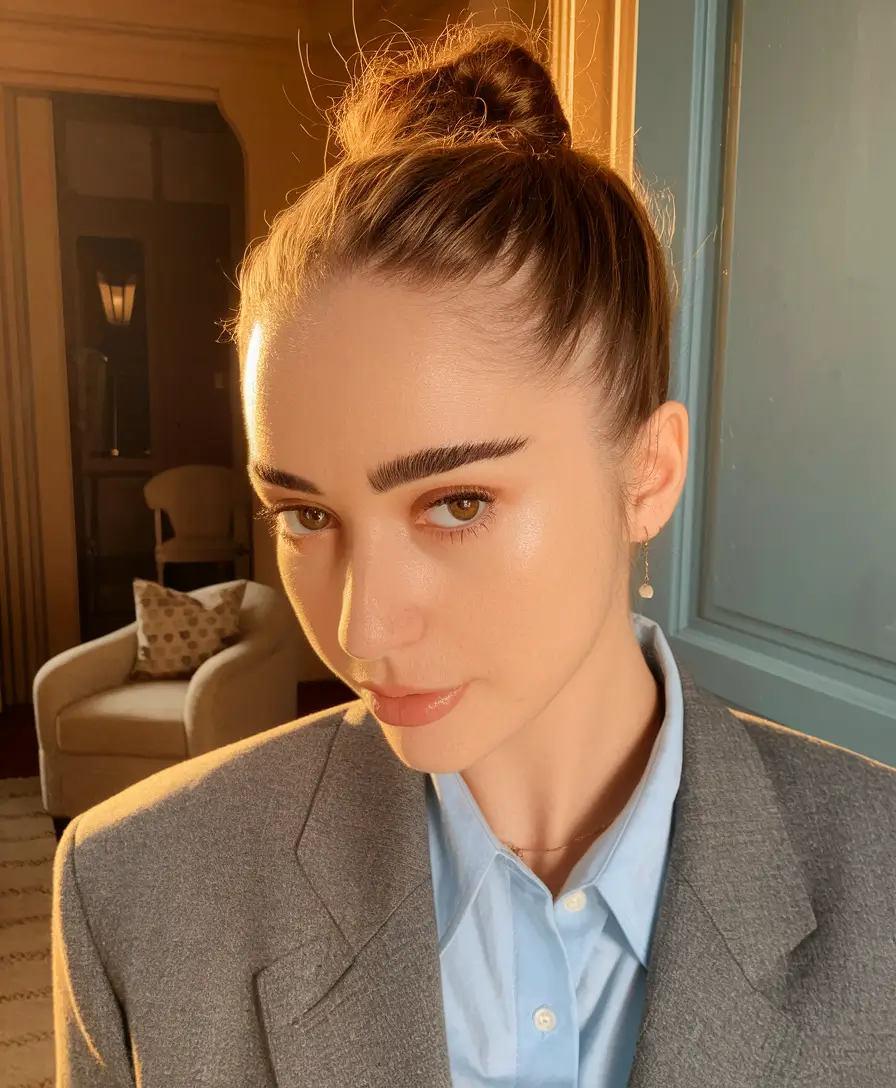 summer updo hairstyles 2025 Sleek Business Bun