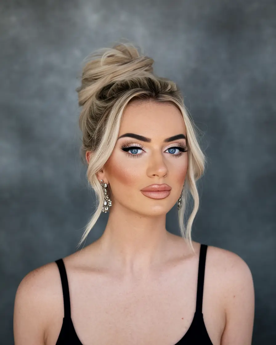 summer updo hairstyles 2025 Sleek Low Bun with Accessories