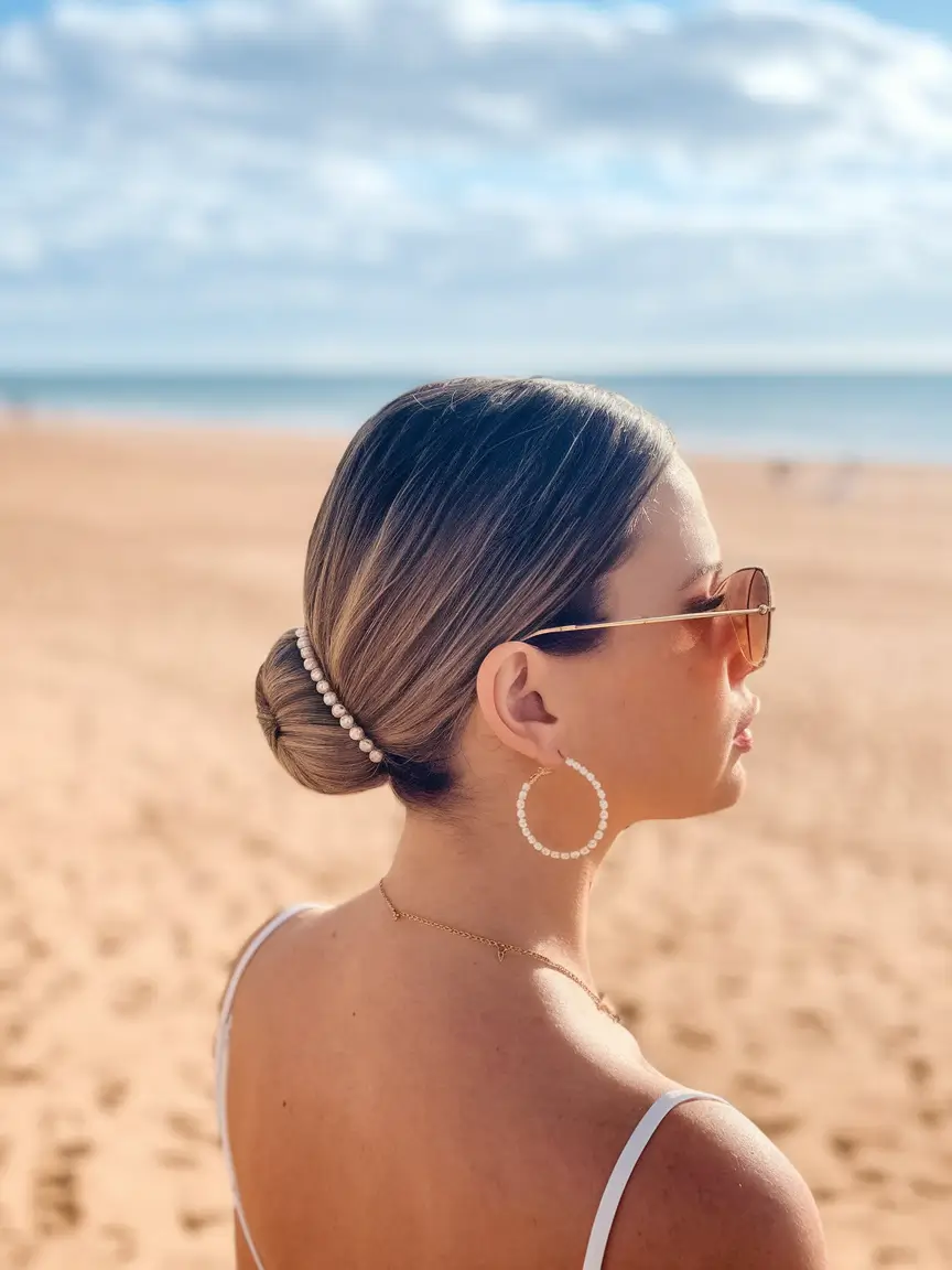 summer updo hairstyles 2025 Elegant Low Chignon