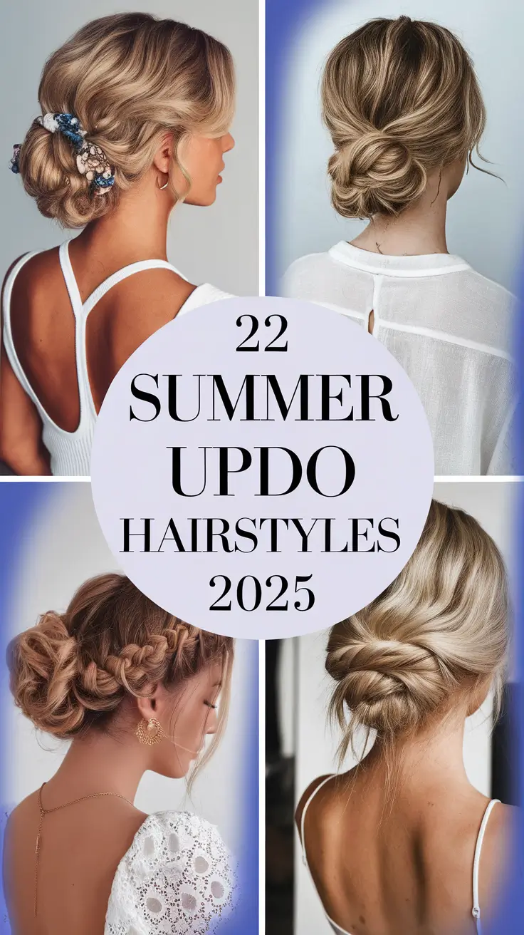 Summer Updo Hairstyles 2025 – Cute, Easy, and Stylish Looks for Every Hair Type