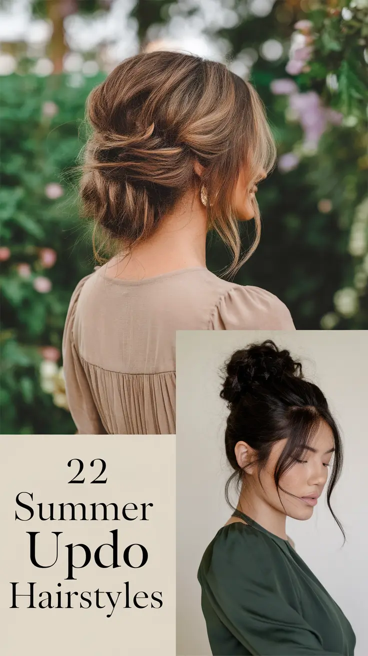 Summer Updo Hairstyles 2025 – Cute, Easy, and Stylish Looks for Every Hair Type