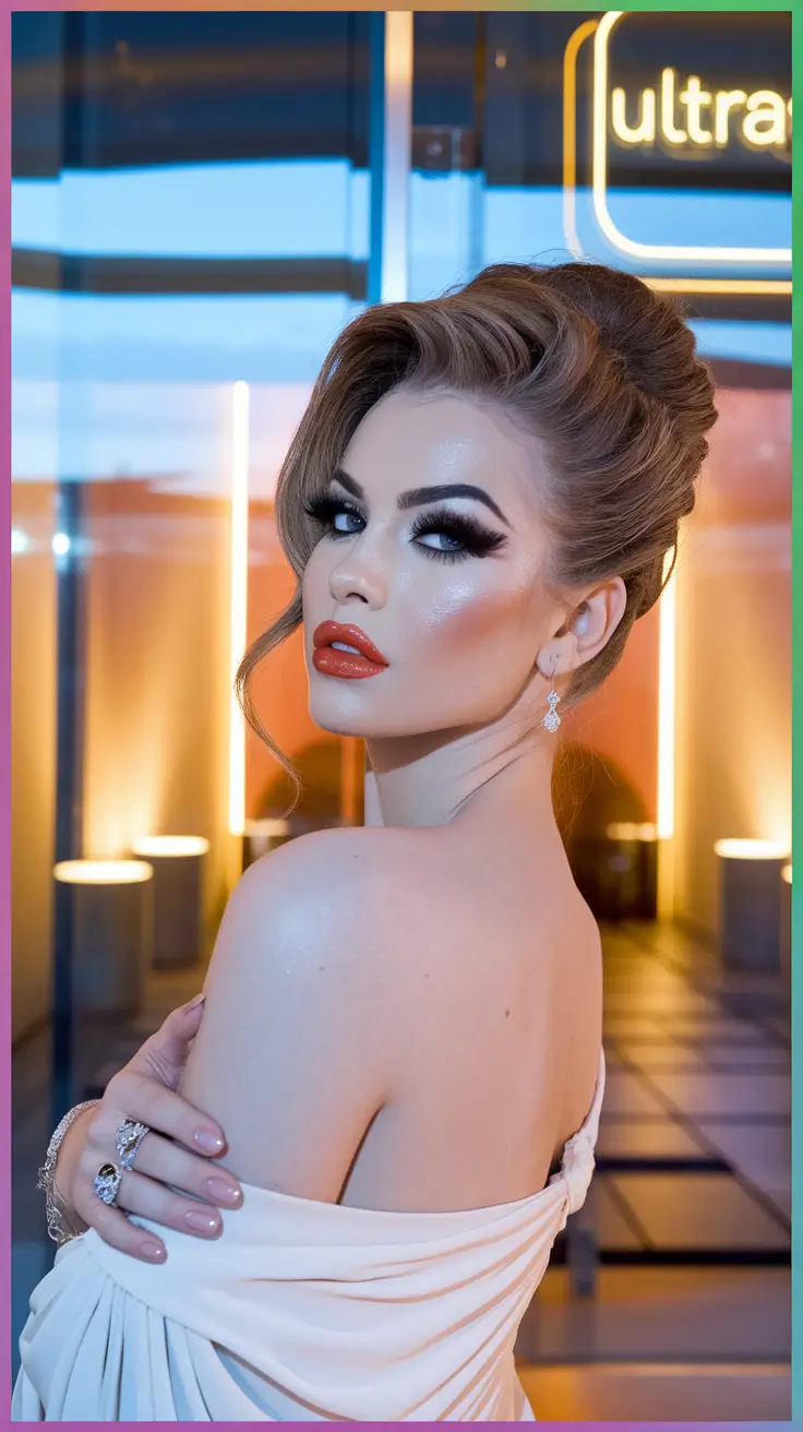 summer wedding hairstyles ideas 2025 High Volume Bouffant Updo