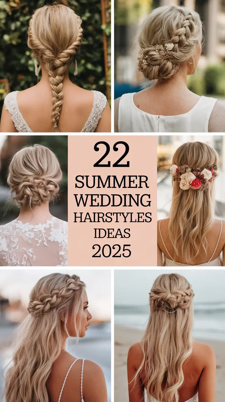 Summer Wedding Hairstyles Ideas 2025: Elegant Looks for Brides, Bridesmaids & Guests