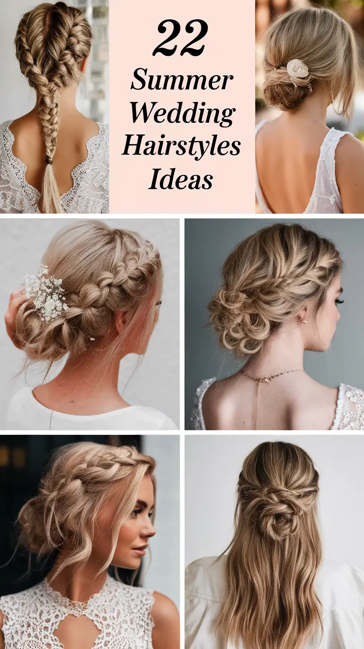 Summer Wedding Hairstyles Ideas 2025: Elegant Looks for Brides, Bridesmaids & Guests