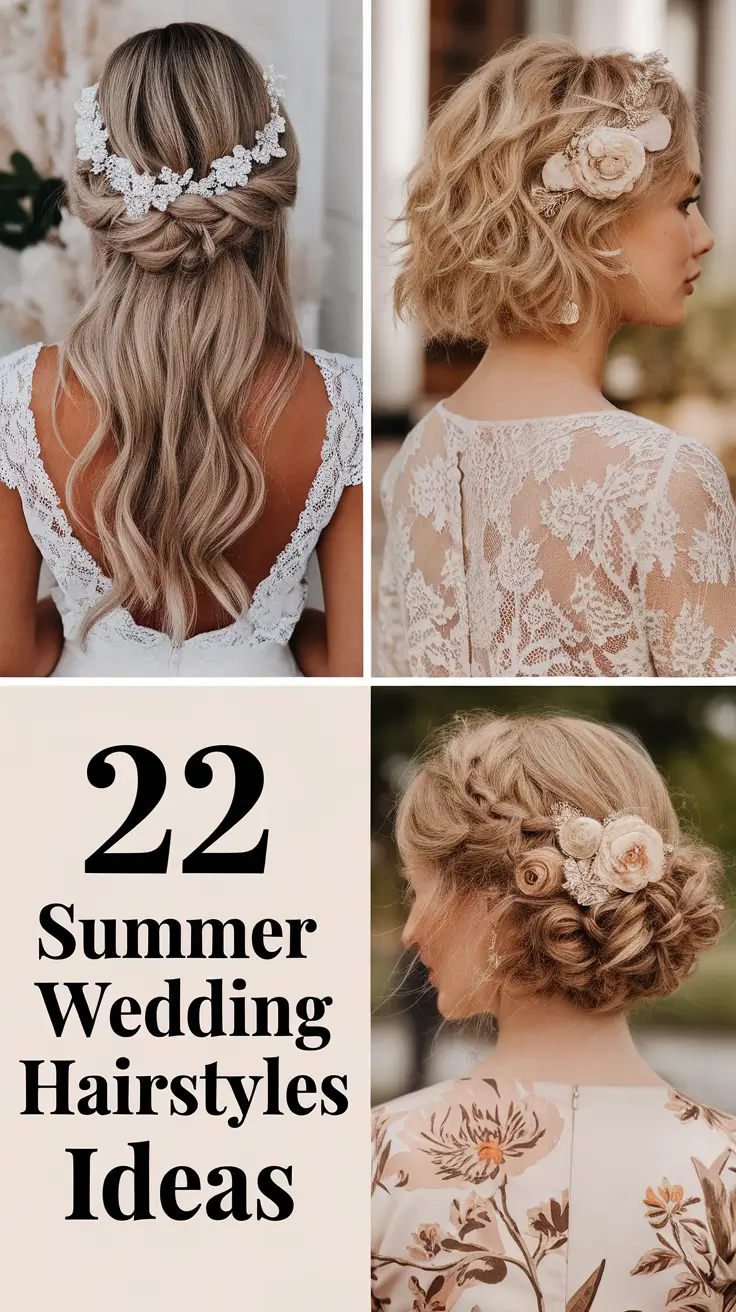 Summer Wedding Hairstyles Ideas 2025: Elegant Looks for Brides, Bridesmaids & Guests