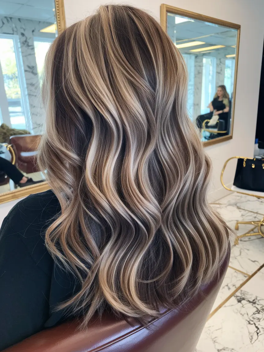 summer hair color for brunettes highlights sun kissed curly hair