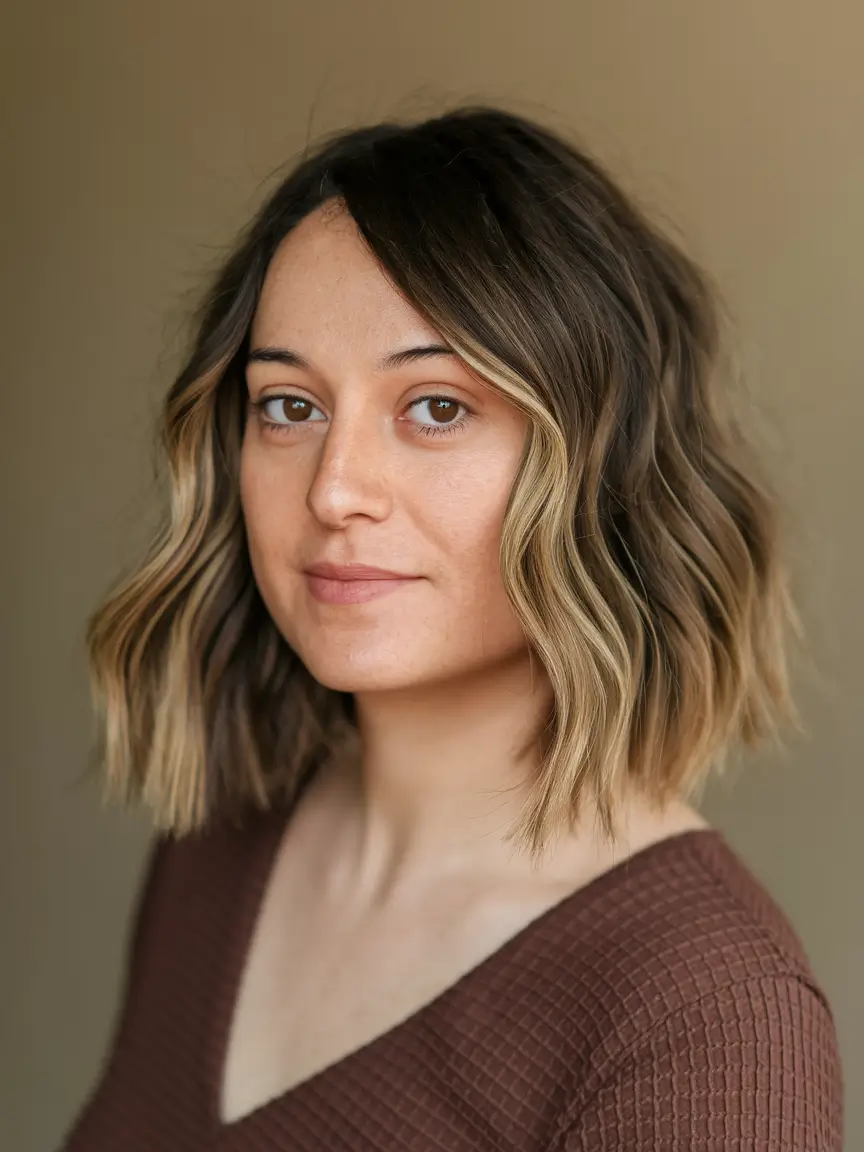 summer hair color for brunettes highlights sun kissed curly hair