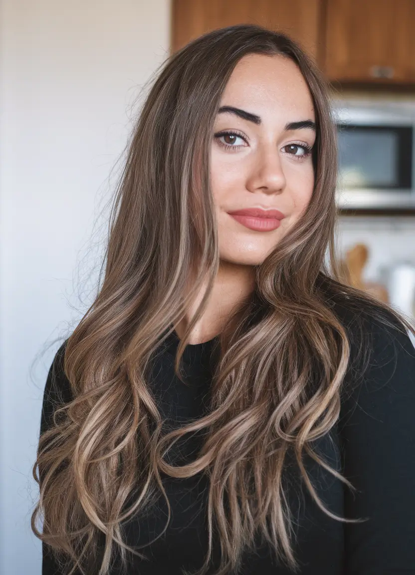 summer hair color for brunettes highlights sun kissed brown