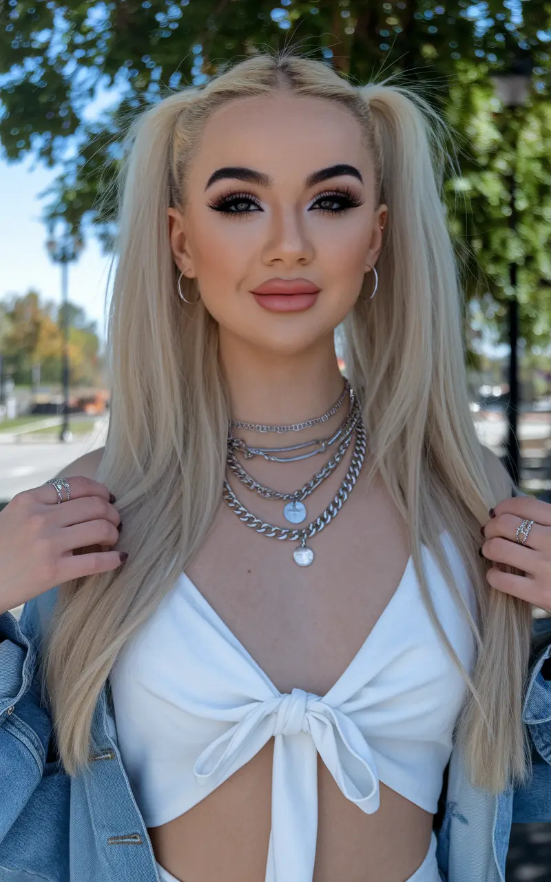 Sweet Summer Styles: Hairstyles - Playful Double Pigtails for Y2K Vibes