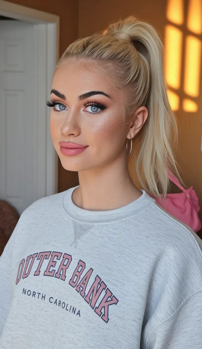 Sweet Summer Styles: Hairstyles - Sleek High Ponytail for Effortless Glam