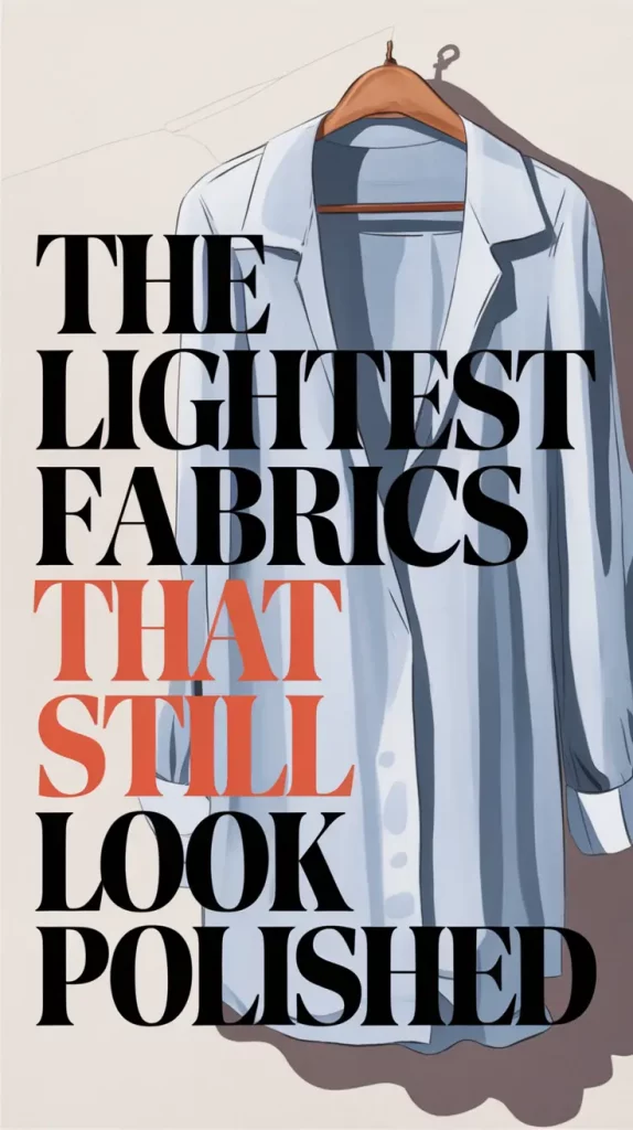 The Lightest Fabrics That Still Look Polished in 2025