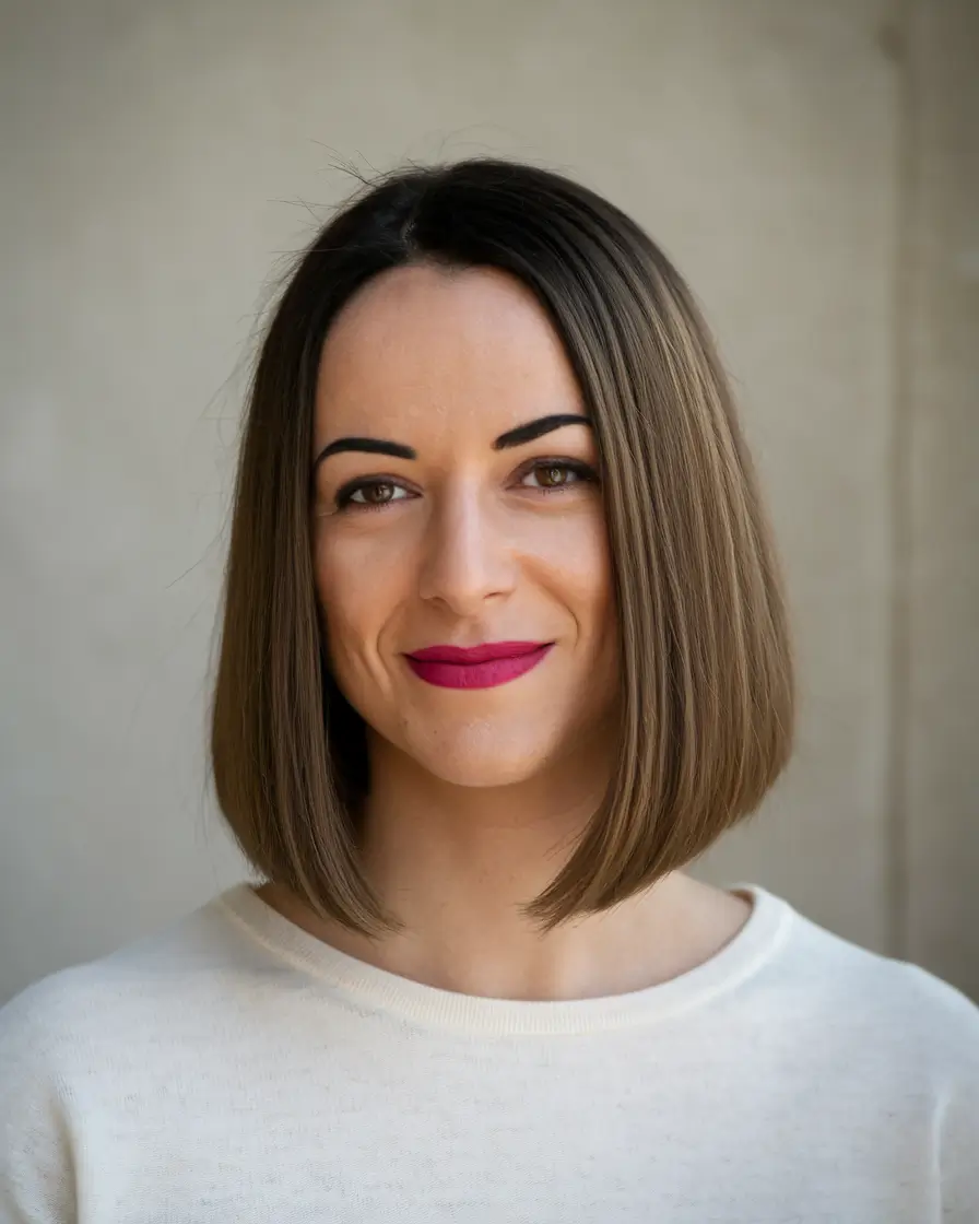 summer hairstyles medium hair Modern Sleek Bob