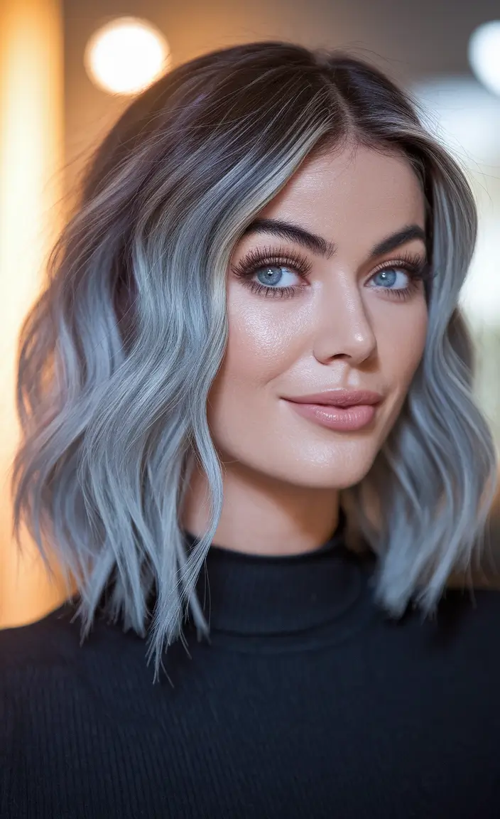 summer hairstyles medium hair Smoky Ash Waves