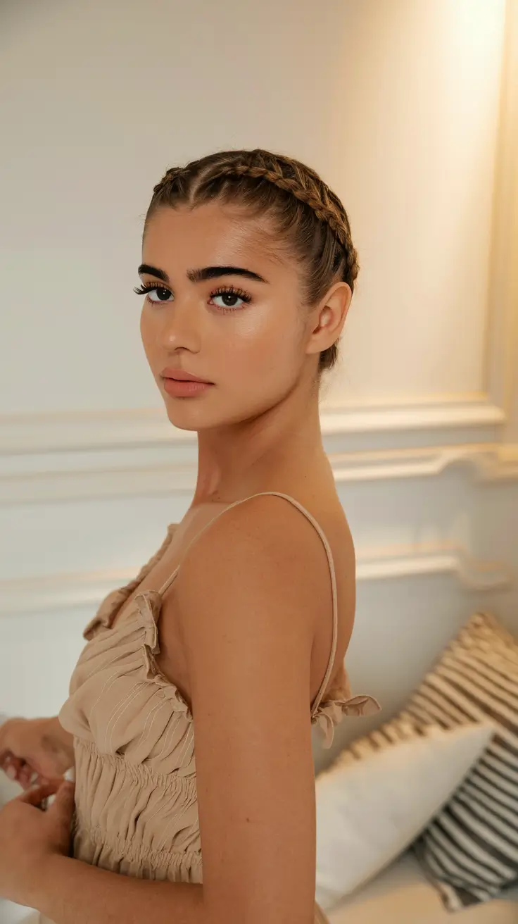 Vacation Hairstyles Summer French Braided Elegance
