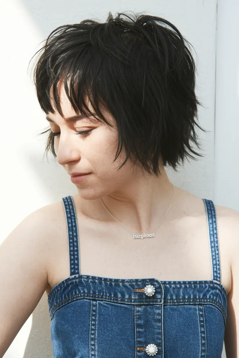 Vacation Hairstyles Summer Shaggy Pixie Cut