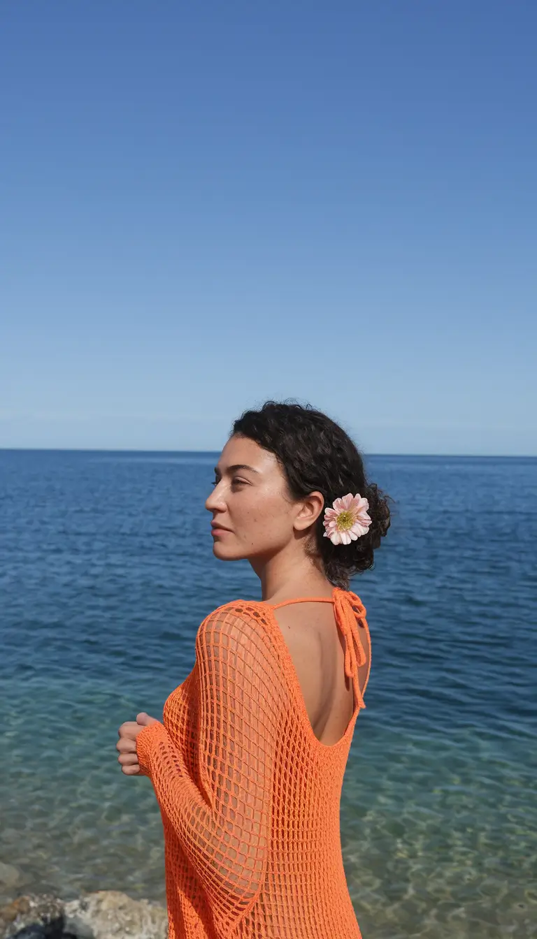 Vacation Hairstyles Summer Floral Bun
