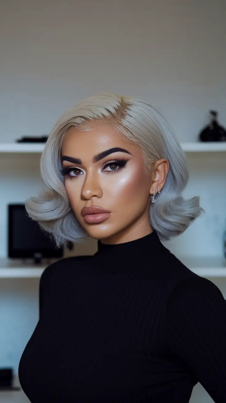 wigs hairstyle summer Cool-Toned Chic with Icy Silver Dimension