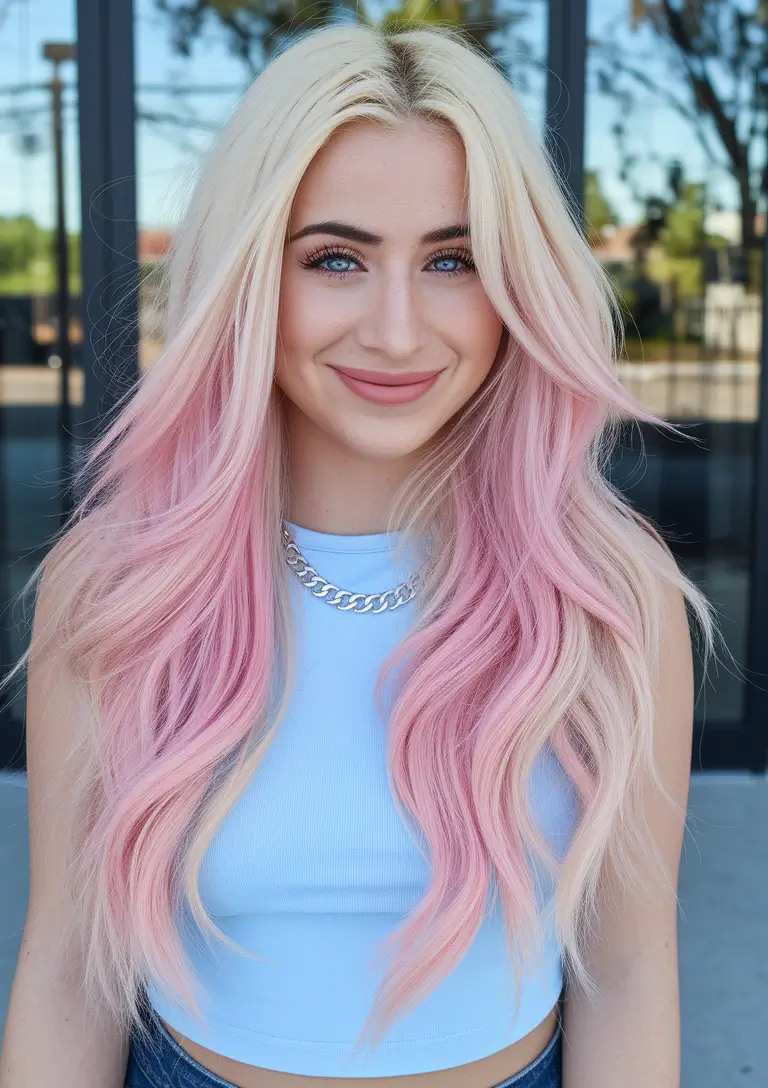 wigs hairstyle summer Bubblegum Dreams with Mermaid Layers