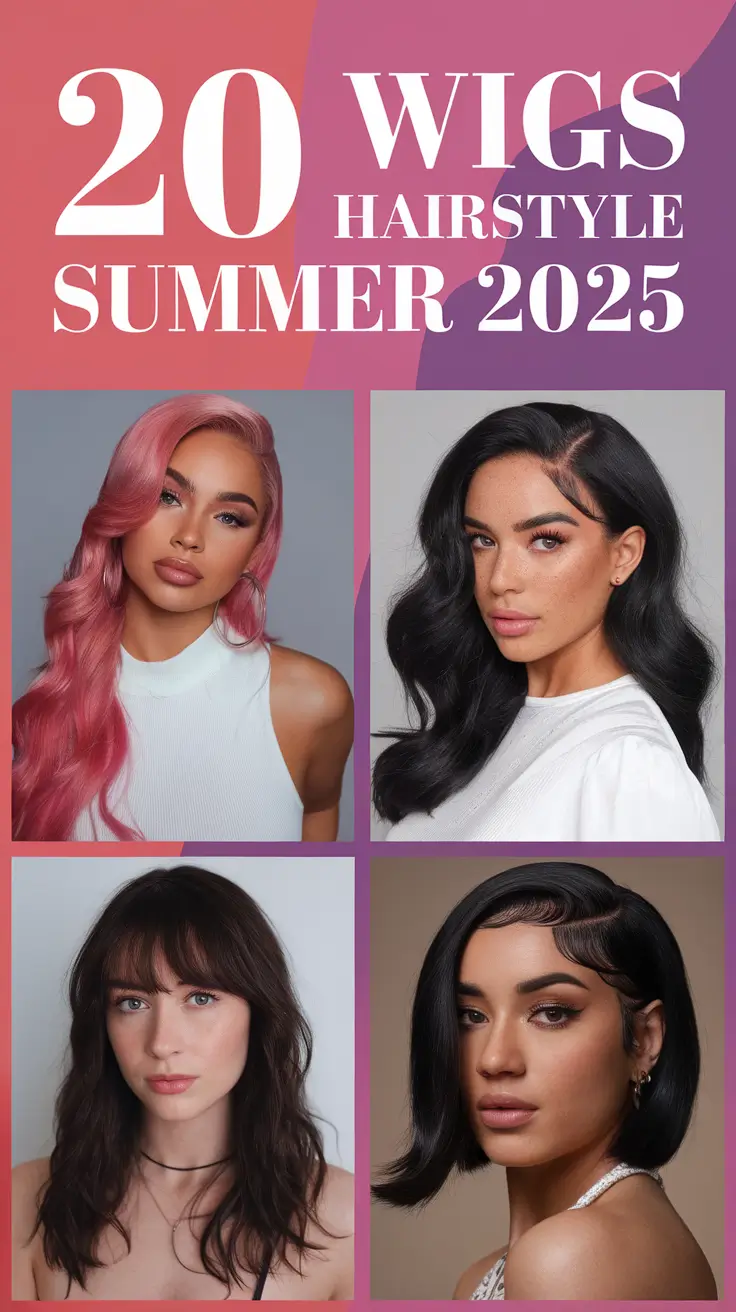 Wigs Hairstyle Summer 2025: 21 Stunning Looks from Glueless to Ginger Frontals