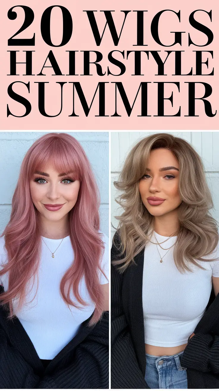Wigs Hairstyle Summer 2025: 21 Stunning Looks from Glueless to Ginger Frontals