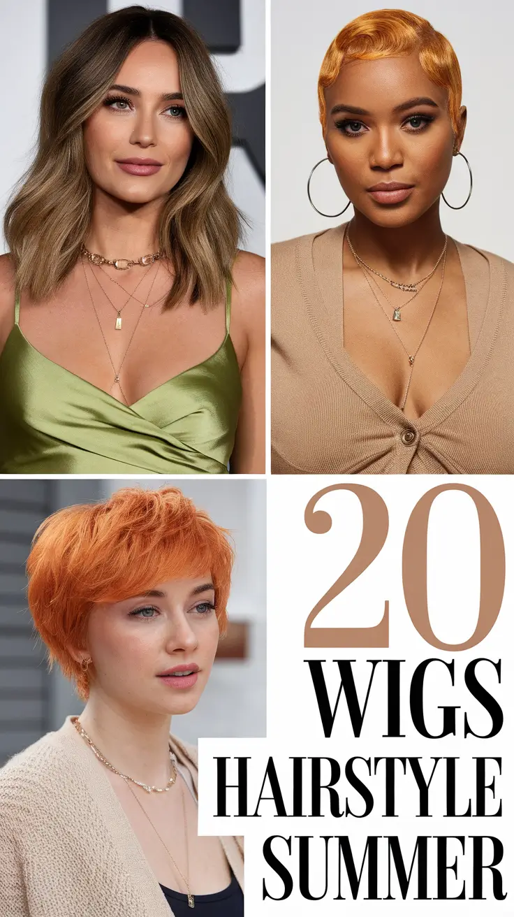 Wigs Hairstyle Summer 2025: 21 Stunning Looks from Glueless to Ginger Frontals