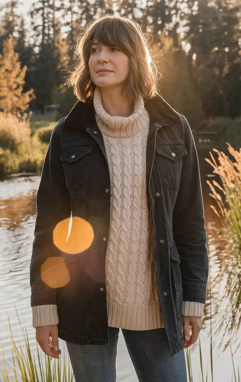 2025 autumn outfits inspo Cozy Knit Energy Meets Outdoor Chic