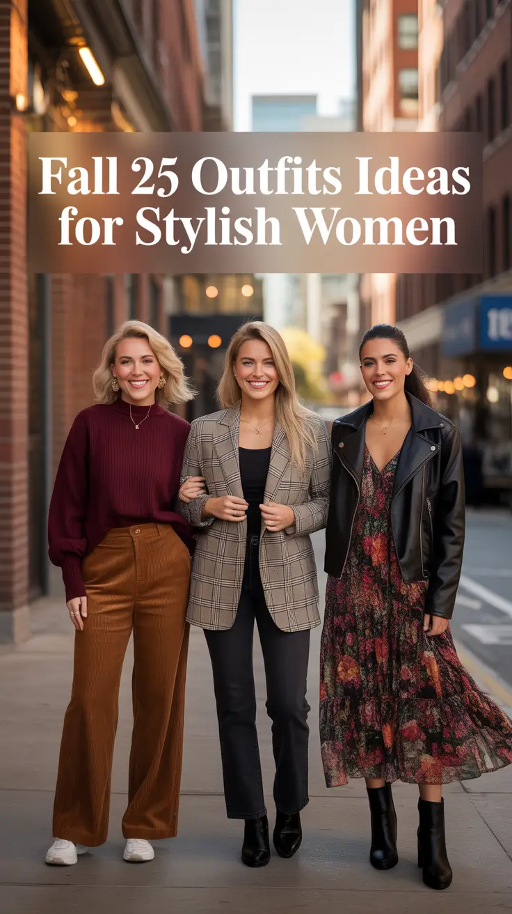 2025 Autumn Outfits Inspo: Aesthetic Layers, Jackets & Casual Fall Trends for Women