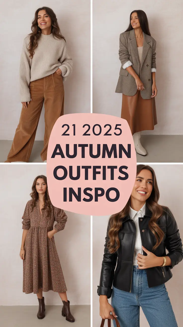 2025 Autumn Outfits Inspo: Aesthetic Layers, Jackets & Casual Fall Trends for Women