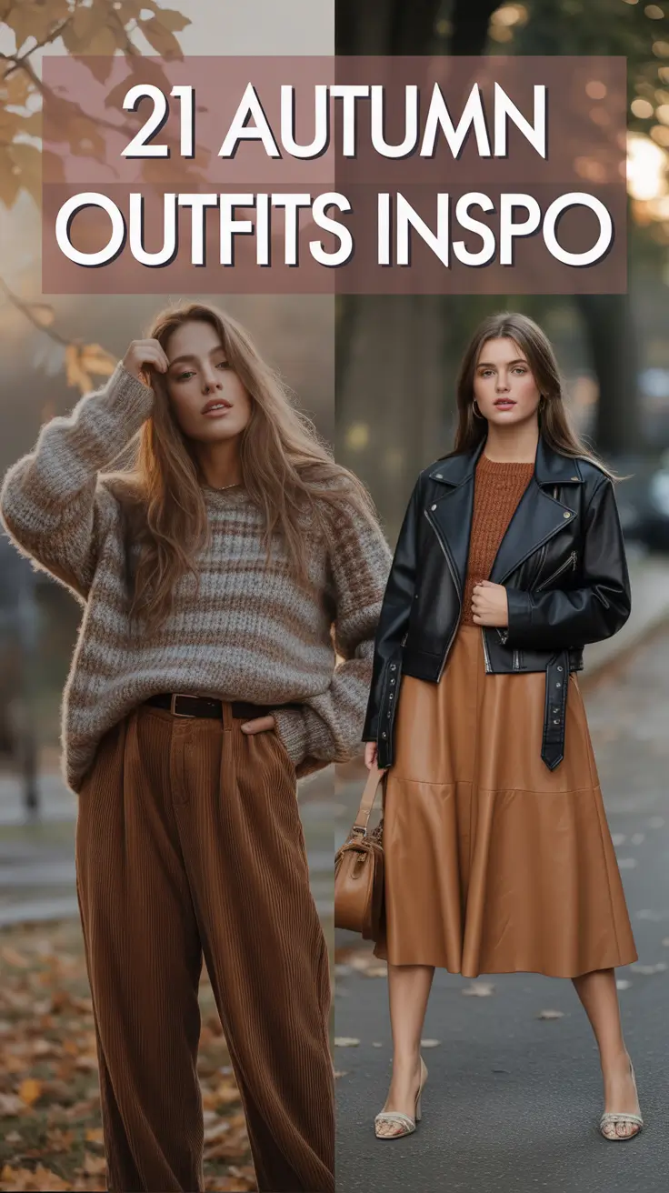 2025 Autumn Outfits Inspo: Aesthetic Layers, Jackets & Casual Fall Trends for Women