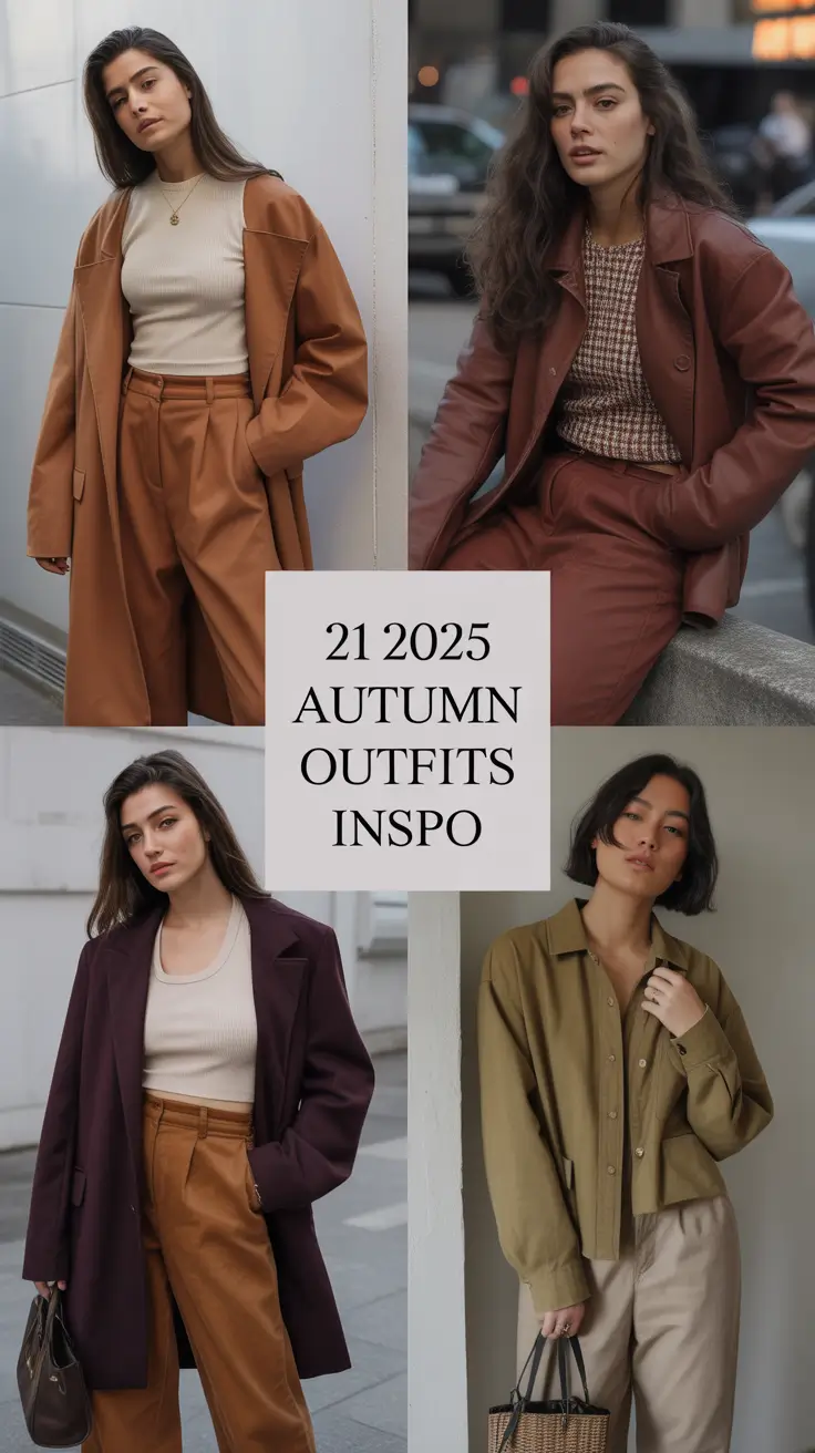 2025 Autumn Outfits Inspo: Aesthetic Layers, Jackets & Casual Fall Trends for Women