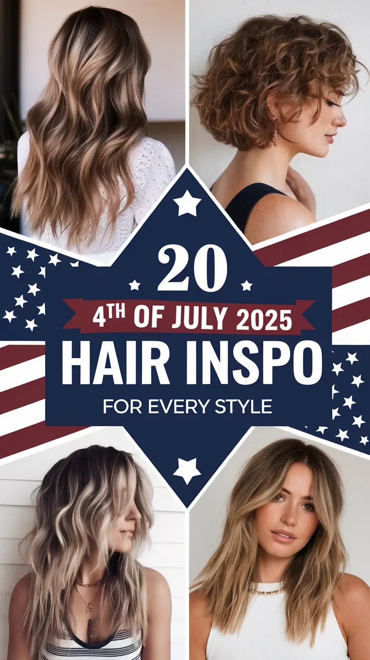 4th of July 2025 Hair Inspo for Every Style: From Easy Braids to Glam Waves