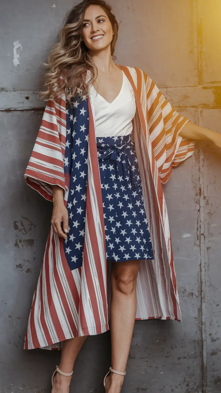 Fourth of July 2025 Outfits Easy & Cute ideas+Kimono Queen: Elevated & Effortless