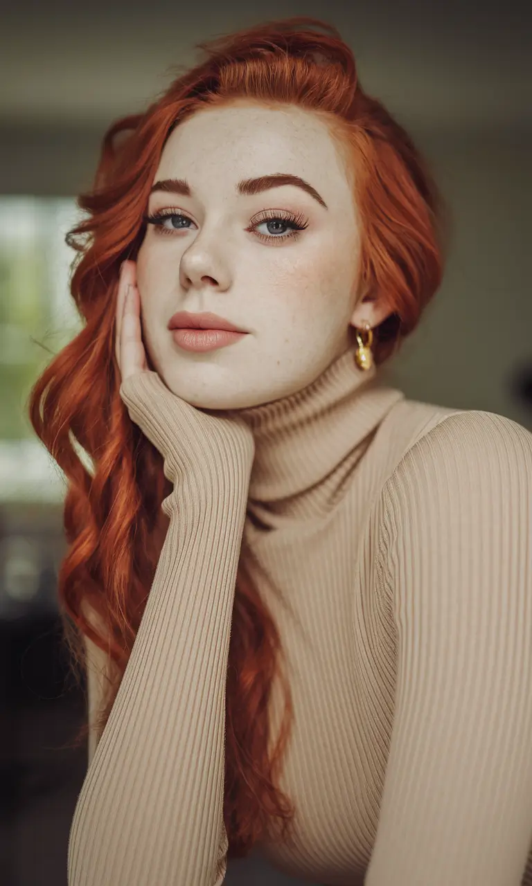 august hair color ideas Spiraled Sunset Waves with a Side Flip